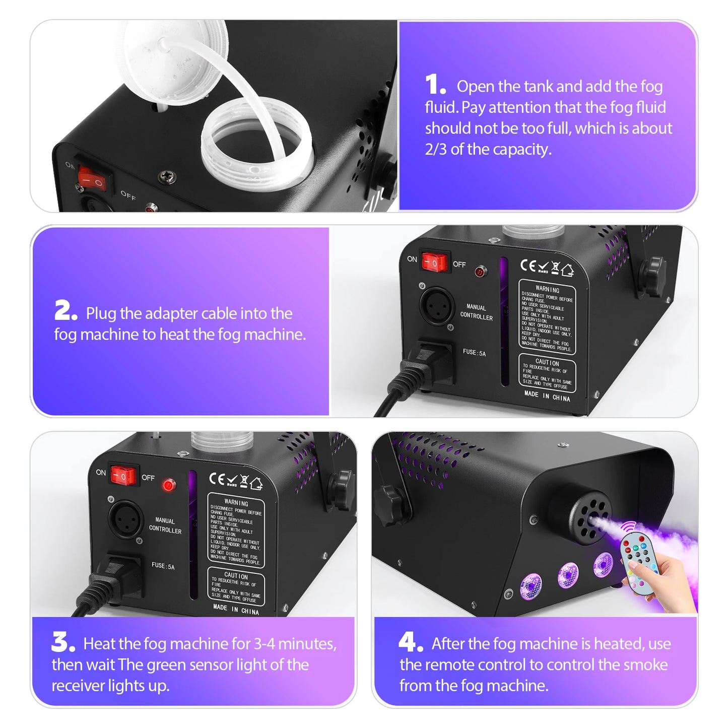 Colorful Party Fog Machine