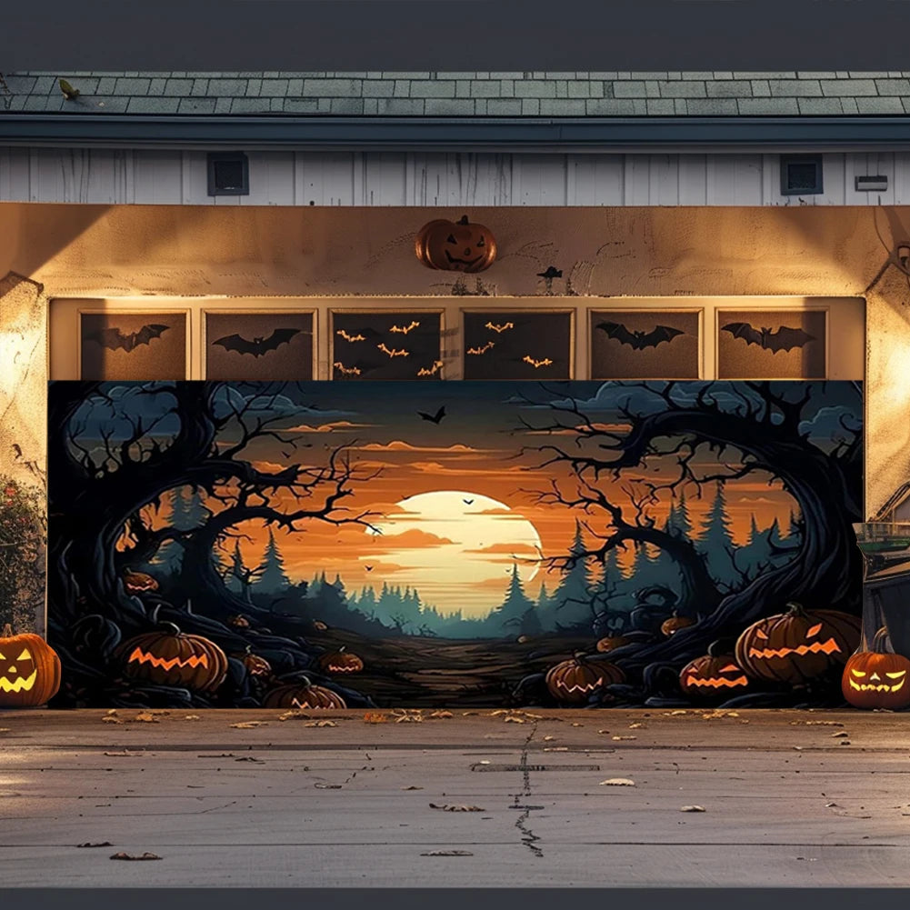 Halloween Garage Door Cover