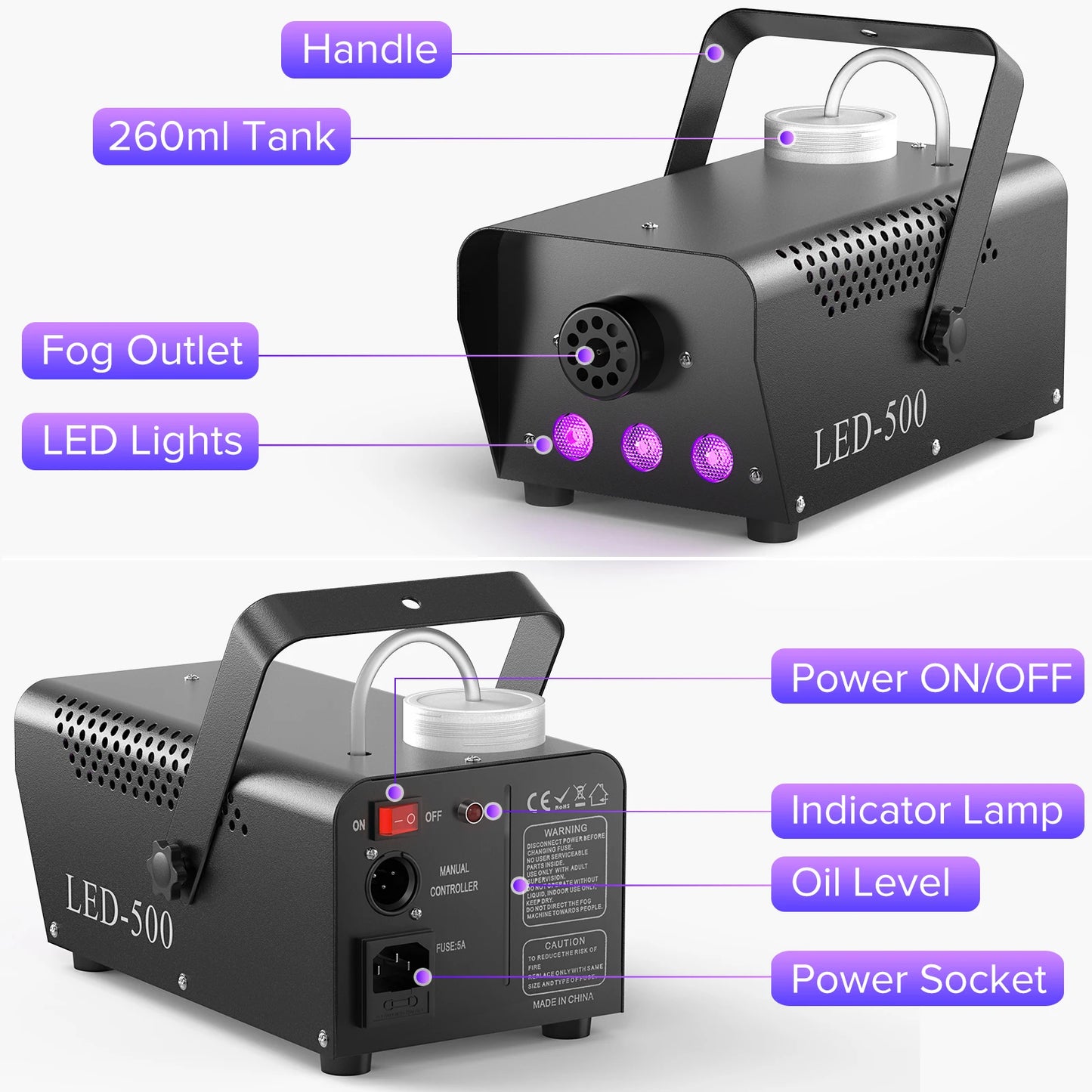 Colorful Party Fog Machine