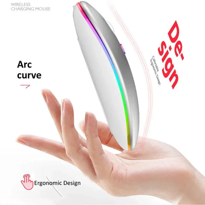 Wireless Backlit GlowSilent Rechargeable Mouse