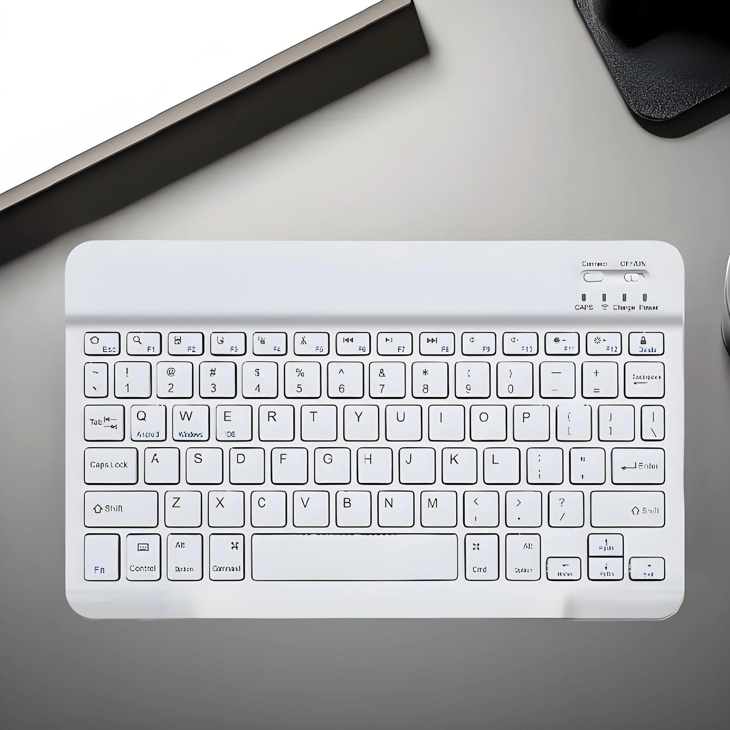Slim Bluetooth Wireless Keyboard - 20-Day Battery Range